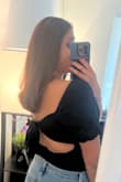 Love this top so much!! The back is super cute, and it's a bodysuit too, so it's slimming and has a great shape to it. Such a cute top! - Kavya S.