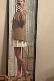The material is nice and thick so you don't have to worry about sheerness with it being white, and fits beautifully on. The open back adds a bit of spice to the dress and is really fun. Makes my legs look 8 miles long! I think it can be really sweet with a little coat or blazer over top too. Always love the quality of Lulus dresses! - Hailey G.