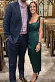This dress is a stunner!! The material is thick and high quality, the tie straps allow for adjustment to make it the perfect fit (I usually find dress straps are too long, so being able to tie it myself was perfect). - Caitlyn V.