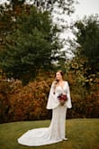 This dress is so gorgeous. The sleeves are so beautiful and the perfect touch to so many of my pictures. 10/10. - Kayla N.