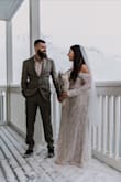This veil is everything. I was obsessed from the minute I opened the package. The length is perfect and it made our wedding photos a bomb! I also had a wedding dress and shoes from Lulus. - Romana P.