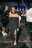 This dress was not only beautiful but easy to wear! ZERO tugging at the bust to keep it up, and the sleeves never slipped. Was quite bloated but still fit very comfortably. Will definitely pull it out again! - Alaina M.