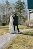 The dress was fabulous. I had an intimate backyard wedding and the dress lasted me the whole day with no problems, super comfortable and flattering! I got it hemmed and had the sleeves taken in so they were tight around my wrists. I highly recommend this dress it is so stunning in person, and the fabric looks expensive! - Hayden R.