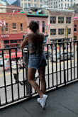 I purchased this top to take on our anniversary trip to Nashville. It was super hot the day I wore it, and the fabric was so breathable and light. I love the tie detail on the back; it's unexpected and fun! I just wore nip covers instead of a bra. I'm looking forward to wearing the top again this summer! - Riana T.
