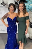Absolutely loved this dress. The material is perfect - thicker so it hides any "flaws" as well as hugs in all the right places. Doesn't tend to slide down, causing numbers of adjustments as you wear it for a longer period of time. I loved it!! - Nicole R.