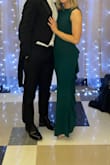 The dress was a little difficult to put on and get off due to not having a zipper on the side or back but it was a perfect fit on! Super comfy. - Heidi B.