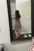 I purchased this dress for a winery during a bit chilly season. It's very cute and I love the accent of the green color lining. Great quality and easy transaction. This was my first time using this site and I will definitely check out more clothing. I'm loving it. - Yukasa N.