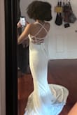 I wanted something simple and form fitting for my wedding. This was perfect! I am a bit on the shorter side, so I will be taking it to get the front hemmed so I don't trip. No other alterations needed :) - Anastasia J.