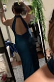 Got this during a sale and SO happy I did. The fabric looks and feels expensive. It's comfy and I can move easily. I am pretty short and feel pretty confident I don't need to hem the bottom if I wear a 2-3 inch heel. Seriously can't wait to wear this :) - Nicole V.