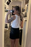 I have an athletic build so I don't know if that affects how good this looks but it's so cute! I'm usually a small but I got an xs because I'm on the bottom end of measurements. The slit is perfect. Only gripe... The zipper sucks. It may just be a dud. - Marisa B.