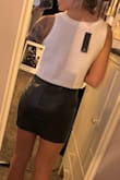 Soft and perfectly cropped. Awesome Lulus quality. Not that see-through so if you use nipple covers, you'd be golden. - Marisa B.