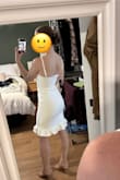 Perfect for my bachelorette night out in Mexico! It's stretchy, comfortable, and not see-through at all either which I always worry about with white clothing. - Justina D.