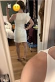 A perfect dress for any wedding related events (shower, rehearsal, etc). It fits well and is a nice combo of cute and classy, with the unique asymmetrical flare shoulder. Comfortable fit, not snug anywhere. Not see through at all either! - Justina D.