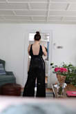 This was fun and surprisingly comfortable, but looked less formal on me than on the model. The front cut out hit me weirdly also - I'm short-waisted, so it may have hit a little too wide/low to be flattering. I like the back a lot. True to size. Obviously, you can't wear a normal bra with it, I went braless. - Amanda W.