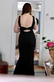 This was too long with 4" heels on. It also was too long in the waist for me, which made it bunch up on the sides. Something this fitted needs to fit perfectly to look great. Overall I really liked it, but it wasn't quite at 5 stars for me. - Amanda W.