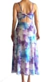 This is absolutely a gorgeous dress! The colors are bright, and the watercolors give it a soft appearance. I plan to hem the bottom since it is a bit long on me, but otherwise, it fits perfectly in the torso. It is very light and feminine. Love it!! - Alina H.