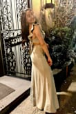 It is very comfortable and flexible, the details on the back were really pretty and the color is very beautiful (is one of my fave colors) overall a great purchase - Rossana F.