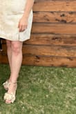I absolutely loved this dress! It was perfect for my bridal theme, "She found her Honey! The dress was comfortable and very elegant. I loved the material and length. I loved the gold color tone to the dress. - Alejandra S.