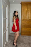Very pretty red dress and fit well. It has an interesting outside seams design that I didn't love initially, but eventually really started to like it! - Gregory L.