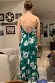 Dress fits perfectly and is so flattering!! I was a little nervous the pattern would be grandma-ish, but when I tried it on, I immediately fell in love. 10/10 definitely recommend!! So happy with it. - Rayna S.