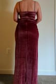 This is such a cute dress, really comfortable and feels lovely. I just don't think it's made to fit the short and curvy. But most dresses aren't. My main complaint is with the overly long zipper, I really wish it were at least only half as long. If only I had a longer torso, then maybe the zipper would lay flat, and if my hips and thighs were a little slimmer, the top of the slit wouldn't bunch up. Overall, the dress feels a little big on me in the recommended medium, but small wasn't available. I'm not sure if a smaller size would've fixed the problems though. I still really like the dress, I'll just have to pull it down every so often to keep it from bunching at the point of least resistance (my waist). - Jeanette S.