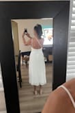 This dress fit perfect. I'm not curvy but it shaped my body. Fabric is great quality and flowy. - Sofia B.
