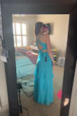 I absolutely loveeee this dress!! It's so perfect! I was originally going to wear it as my prom dress, but it's just a little too casual. I ended up keeping it to hopefully use it for rushing next year! - Lilly H.