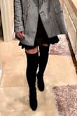 Love these - purchased as buy 3 get 1 free! Wore them for the first time to dinner and they were comfortable! The top thigh part slid down a tiny bit but I guess I gotta fatten my thighs up! They do have string so you can tighten! Very cute boots! - Jessie A.