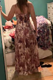 Love the gold threading through the dress. Comfortable and cool through a hot event! - Cindy H.