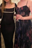I loved this dress for its style, color, and look. I had a lot of compliments the entire night! I felt beautiful! HOWEVER, it ran extremely small. I usually buy S but I bought a M, and it took a team to zip it up. It also ripped in the back because of the material. Halfway through the reception my left strap just broke? So someone had to fix that! It's a great one time dress so you decide if you want to spend that much for a one time event. I wish I could wear it again and again but it's done, torn, and one strapped. - Rhyann F.