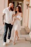 The dress fit great and was just what I was looking for. It was perfect for my engagement photo shoot. - Veronica N.