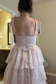 This dress is super cute! It fits well overall, the only thing I would say it's a little tighter in the back for an athletic build. I typically wear a 6 and this was a little hard to zip across the back. - Melissa W.