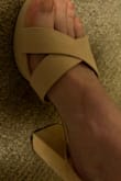 I wanted to love these heels so bad but the bottom crisscross strap was too loose. As I walked, my toes kept sliding off the edge of the shoe. I also tried these heels in an 8 and that didn't fix the issue either. Definitely not a good heel for slim feet. - Annika M.