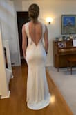 I love how flattering, well made, and elegant this dress is! I didn't see a lot of reviews on it, but I'm so glad I ordered it. The small was a bit too clingy for me, so I ordered the medium and it was perfect. Can't wait to wear it for my wedding :) - Annika G.