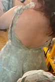 This dress is gorgeous, but I expected it to be small up top and it was. Sad to have to return but there is no way I could wear it. Wish they had it in Plus sizes. - Martina P.