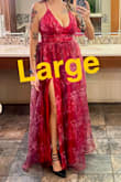 I initially ordered this dress in a medium. I currently wear a size 6. I should have listened to reviews and ordered a size up from the start. I received the medium, and I couldn't zip it all the way. I returned it and ordered a large. It fit, but as you can see from the pictures, there is almost not enough coverage for women with a larger chest. If you bend over in this dress and stand back up, make sure you do a boob check. In order to make sure my chest was covered, I had to tighten the straps in the back which emphasized any back fat (some of my ladies know what I mean, right?). Definitely a BEAUTIFUL DRESS, but next time I will get something with a little better coverage. - Monta H.