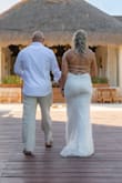 I ordered this dress for my beach wedding and it could not have been more perfect. The compliments never stopped, all day and night. Random people at the resort were asking me where I got it. I was nervous about no bra but the boning and material of the dress completely supported me. - Francesca D.