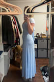 I got this for a bridesmaid dress for a wedding in AZ in early April. It feels super lightweight and is snug in all the right places. I've got a bigger chest but it gives plenty of support and I plan on just wearing pasties day of the wedding. - Siena L.