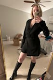 I love this look. I got this for a bachelorette night out, and I love how different it is. I'm very pear shaped, so I was worried about the fit, but it looks great. Fits great and is such a fun outfit. The bust is a little loose, but that's normal for me and it's not problematically loose. My only complaint is it's a little tricky to get into, and going to the bathroom in it is going to be a pain. - Elizabeth S.