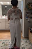 Too long, and overall, the fit is not a good one for me. May be a good fit for someone with a longer torso. - Adriana O.