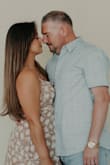 Absolutely love this dress! I wore it for our family pictures. Despite me still gaveling some baby weight on it was perfect. I love how I can't tighten the Top with it and it does not feel loose because I have a smaller chest. The hip area is flowy perfect for my bigger bottom half. - Carolina V.