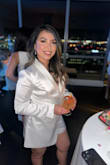 I wore it for an all white dress fit for a birthday party! The satin felt so nice. I am flat-chested so I thought it would be a problem but I pinned the top part and it worked just perfectly! - Nina F.