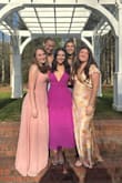 This dress was perfect for a spring wedding! I got lots of compliments. I ordered a size medium and it fit great. The color is really pretty. - Patricia F.
