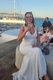 I had a beach wedding and this dress was perfect. I bought two from the site but this one fit like a glove and the only altering I did was a bustle for the train. After a full day, the straps started to stretch a little otherwise it held up great! - Leah S.