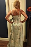 This dress fits absolutely perfect!! It's exactly as pictured on the website. I ordered a size small, and the only alteration that needs to be made is the length. I was looking for a dress for my son's wedding in Phoenix, AZ in June. His venue is a rustic chic vibe so not too dressy. My husband saw this dress, and I was hesitant to order. However, as soon as I put it on, we both knew it was perfect! I'm in the busty side and the top of the dress is comfortable and complimentary. I would highly recommend this dress. - Stacey B.