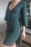 I bought this dress on final sale and have no regrets at all-- it is the perfect balance of sexy and refined! I like the color a lot, and the sleeves make it flowy and unique. Can't wait to wear it out! - Haley J.