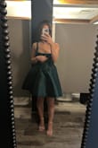 Absolutely loved this dress! The corset part has no stretch whatsoever and did get a little uncomfortable, especially after eating but I didn't even care. This was such a fun dress to wear and I got so many compliments. I just had to make sure I ironed it really well so the hips didn't look wrinkled and awkward. - Meg K.