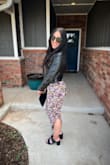 I absolutely love this dress! I got so many compliments on it. The ruching is so flattering, colors are so different, but work together so well! I originally ordered a medium, sent it back for a size, small and a small fit perfectly! Highly recommended! - Maegan W.