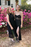 This dress was comfortable the whole night. It has enough stretch to sit easily. I could have maybe worn a small and had more support in the chest, but I did not have time to exchange etc. It was plenty long for me to wear heels (I am 5'9"). - Anabel K.