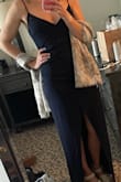 Absolutely love this dress! Be mindful of what kind of bra/boob situation you're gonna deal with. I used Busties tape and it worked pretty well, but there is no support and a decent amount of cleavage. - Emma W.